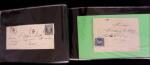 1849-1900, Lot de 75 lettres et cartes dont 15c vert