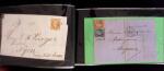 1849-1900, Lot de 75 lettres et cartes dont 15c vert