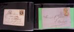 1849-1900, Lot de 75 lettres et cartes dont 15c vert