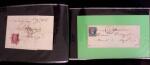 1849-1900, Lot de 75 lettres et cartes dont 15c vert