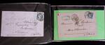 1849-1900, Lot de 75 lettres et cartes dont 15c vert