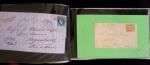 1849-1900, Lot de 75 lettres et cartes dont 15c vert