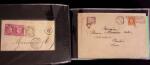 1849-1900, Lot de 75 lettres et cartes dont 15c vert