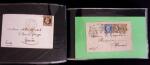 1849-1900, Lot de 75 lettres et cartes dont 15c vert