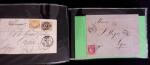 1849-1900, Lot de 75 lettres et cartes dont 15c vert