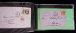 1849-1900, Lot de 75 lettres et cartes dont 15c vert
