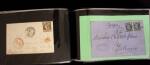 1849-1900, Lot de 75 lettres et cartes dont 15c vert