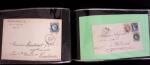 1849-1900, Lot de 75 lettres et cartes dont 15c vert