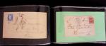 1849-1900, Lot de 75 lettres et cartes dont 15c vert