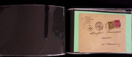 1849-1900, Lot de 75 lettres et cartes dont 15c vert