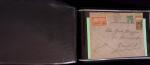1849-1900, Lot de 75 lettres et cartes dont 15c vert