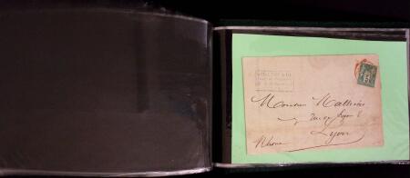 1849-1900, Lot de 75 lettres et cartes dont 15c vert