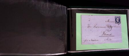 1849-1900, Lot de 75 lettres et cartes dont 15c vert