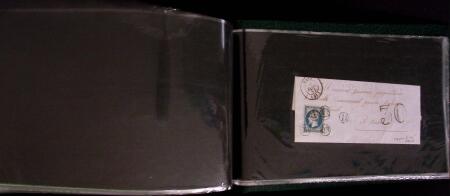 1849-1900, Lot de 75 lettres et cartes dont 15c vert
