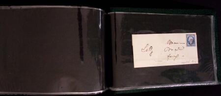 1849-1900, Lot de 75 lettres et cartes dont 15c vert