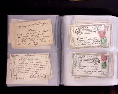 1875-1900, Lot de 69 cartes précurseurs et autres