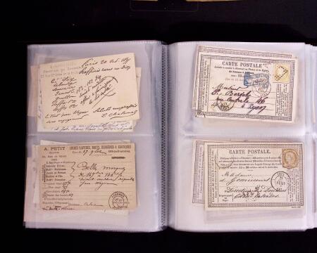 1875-1900, Lot de 69 cartes précurseurs et autres