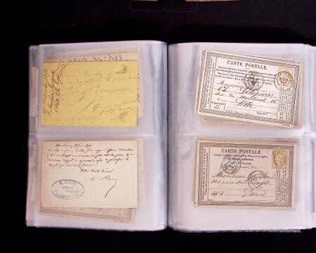 1875-1900, Lot de 69 cartes précurseurs et autres