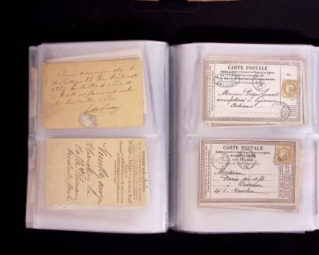 1875-1900, Lot de 69 cartes précurseurs et autres