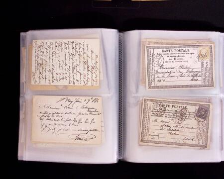 1875-1900, Lot de 69 cartes précurseurs et autres
