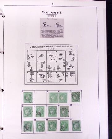 1870-71 Collection de Bordeaux en un album avec principalement