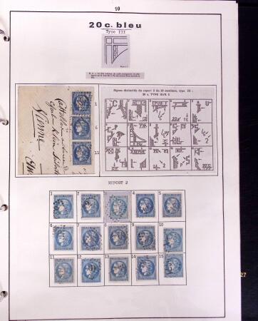 1870-71 Collection de Bordeaux en un album avec principalement
