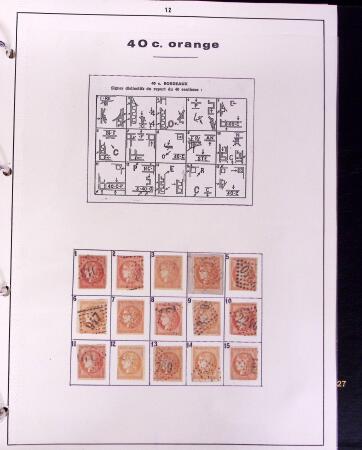 1870-71 Collection de Bordeaux en un album avec principalement