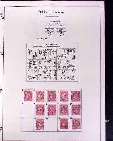 1870-71 Collection de Bordeaux en un album avec principalement