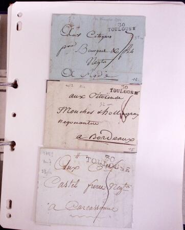 1712-1853 Marques postales de TOULOUSE et de l'Ariège,