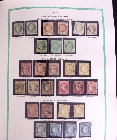 1849-1988 Remarquable collection de France en deux
