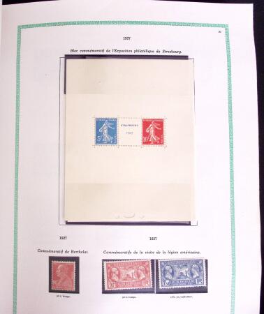 1849-1988 Remarquable collection de France en deux