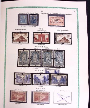 1849-1988 Remarquable collection de France en deux