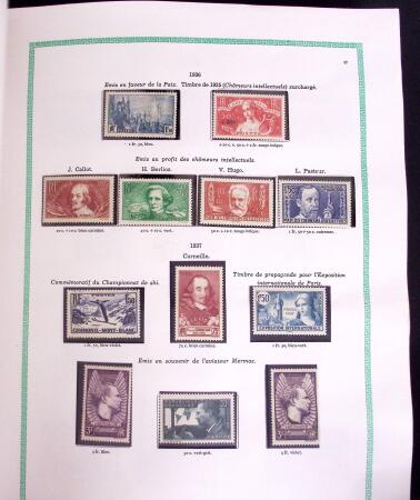 1849-1988 Remarquable collection de France en deux