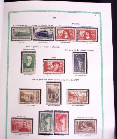 1849-1988 Remarquable collection de France en deux