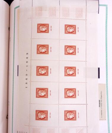1849-1988 Remarquable collection de France en deux