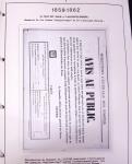 1849-1952, Étude sur les envois taxées comprenant