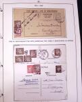 1849-1952, Étude sur les envois taxées comprenant