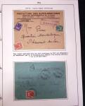 1849-1952, Étude sur les envois taxées comprenant