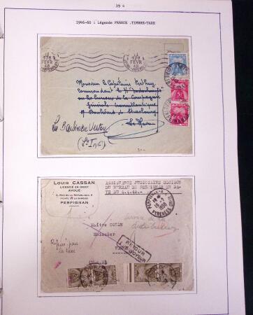 1849-1952, Étude sur les envois taxées comprenant