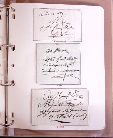 1600-1982, Collection d'histoire postale en trois albums