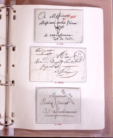 1600-1982, Collection d'histoire postale en trois albums