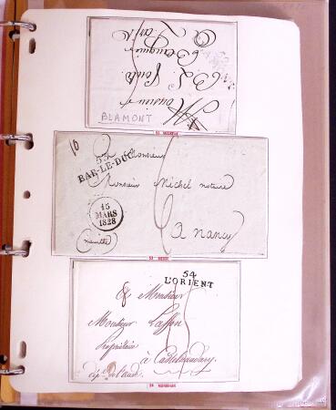 1600-1982, Collection d'histoire postale en trois albums