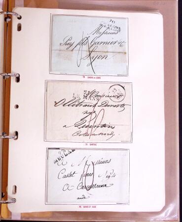 1600-1982, Collection d'histoire postale en trois albums