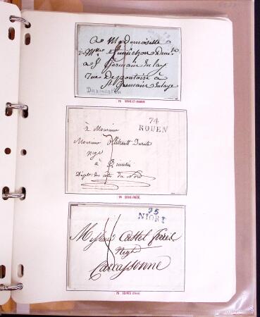 1600-1982, Collection d'histoire postale en trois albums
