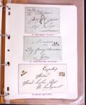 1600-1982, Collection d'histoire postale en trois albums