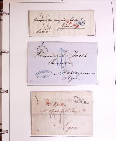 1600-1982, Collection d'histoire postale en trois albums