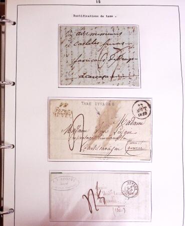 1600-1982, Collection d'histoire postale en trois albums