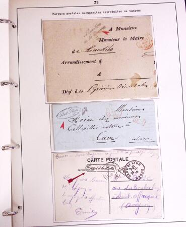 1600-1982, Collection d'histoire postale en trois albums