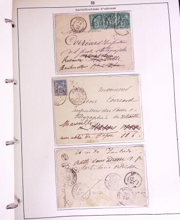 1600-1982, Collection d'histoire postale en trois albums