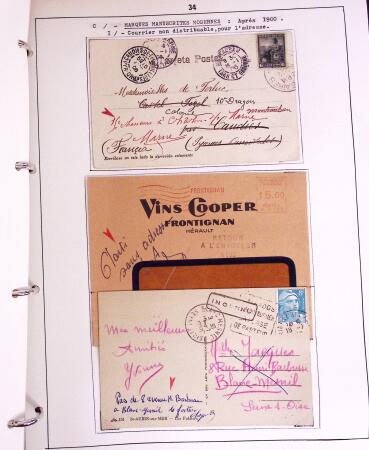 1600-1982, Collection d'histoire postale en trois albums